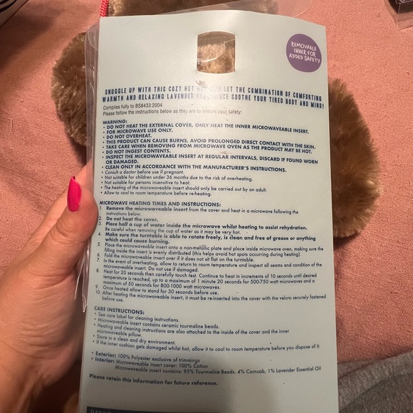 Aroma Hot hugs microwaveable hottie - Picture 2 of 2